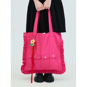 Utility Square Shirring Bag_Pink