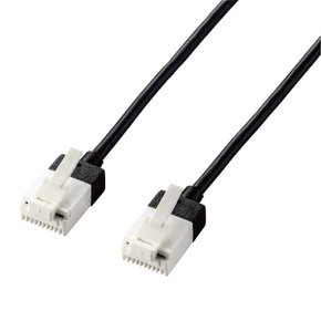 손가락이 끼지 않도록 하는 엘레콤 LAN CAT6A 10m cat6a LD-GPASSTBK100 케이블