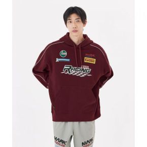 레이싱 트랙 스웨트 후디 - BURGUNDY 엔디와이 Z253UHD080027 46565