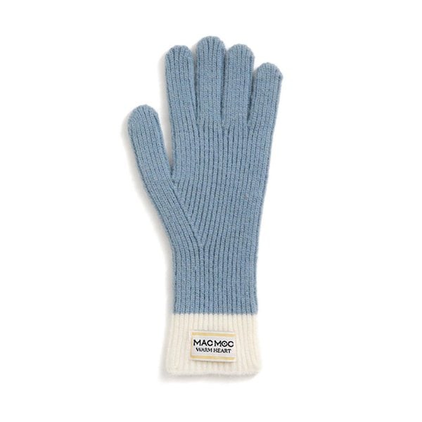 HOHO 호호 배색 소프트 핑거홀 장갑_5color