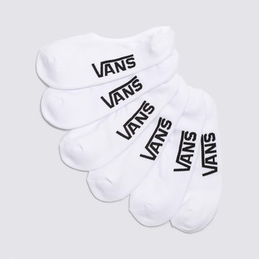 반스 반스 양말 클래식 노 쇼 3개세트 화이트 /  VN000F10WHT