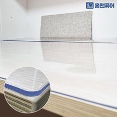 유리대용 책상 식탁 원목 테이블 투명 매트 1mm 60cm X 10cm