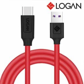 핸드폰케이블 휴대폰케이블 로건 데빌 C타입 USB 고속 충전 케이블 3A 2m X ( 2매입 )