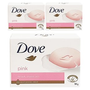 비누 핑크 뷰티바 90g x 3개 촉촉한 순한 향기좋은 저자극 중성 클렌징 거품 세안 세수비누 샴푸바