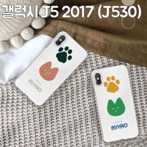 갤럭시 J5 2017 (J530)-고냥이 투명 젤리케이스 VG