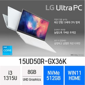 LG전자 2023 울트라PC 15UD50R-GX36K - 램 8GB / NVMe 512GB / 윈11 홈