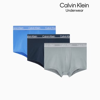 Calvin Klein Underwear 남성 마이크로 플러스 로우라이즈 트렁크 3PK NP2443O-L4K