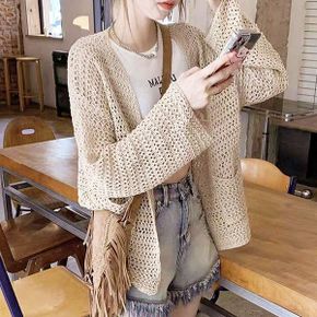 칼로 네트 니트 가디건_P343767457