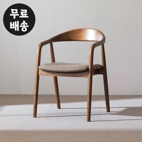 로미 고무나무 원목 패브릭 의자 주방 우드 프레임 고급 체어 CHAIR(트러플브라운)