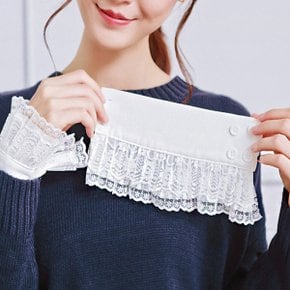 레이어드 넥카라 케이프 카라 하이넥 패션 손목레이스