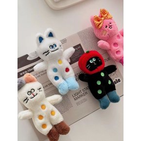 도트 키치냥이 고양이 키링