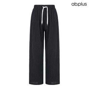 [ab.plus] 스트라이프 와이드 밴딩 팬츠 (LSA2MP32A)