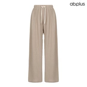 [ab.plus] 스트라이프 와이드 밴딩 팬츠 (LSA2MP32A)