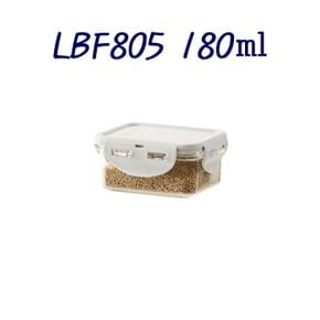 비스프리 보관용기 플라스틱용기 스테커블 직사각 LGRY 180ml LBF805 X ( 2매입 )