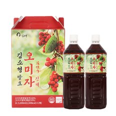 김소형 발효 오미자진액 1,000ml x 2병 1박스