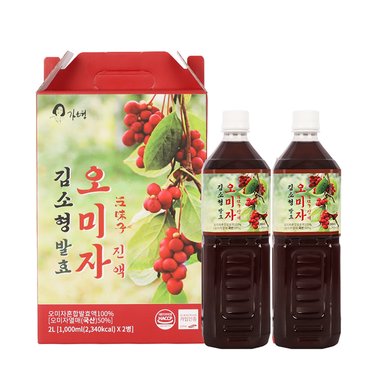  김소형 발효 오미자진액 1,000ml x 2병 1박스