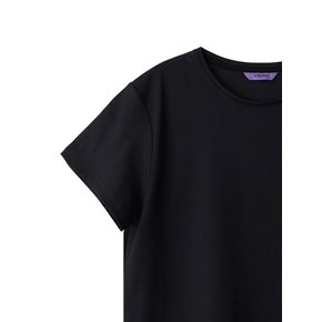 High quality air ribbed T - Black