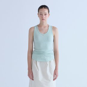 보연 골지 나시 티셔츠 민트 0191