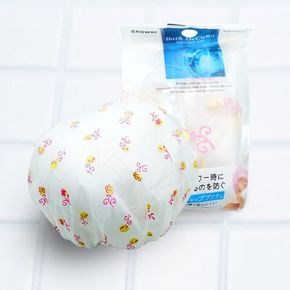 방수 샤워 헤어캡 1p (색상랜덤) 세안 목욕 화장캡