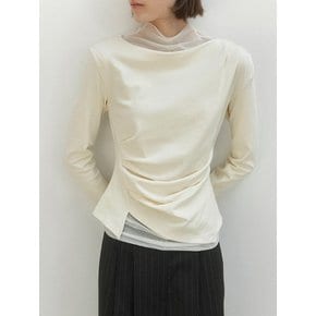 [25봄캐리오버](택가:59,000원)론드투 웨이스트 턱 블라우스(Z-BL-4287)
