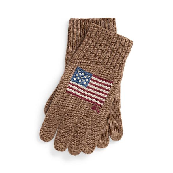 남성 플래그 인타르시아 울 블렌드 터치 글로브(MAPOHGS0J820322200)