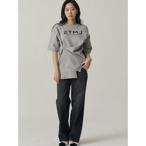 [인플루언서 세영 w/] Logo Multi Outfits Fleece T-shirt_Gray