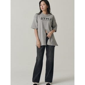 [인플루언서 세영 w/] Logo Multi Outfits Fleece T-shirt_Gray