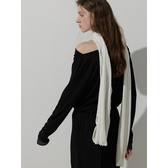 비뮤즈맨션 Ribbed muffler - 2colors