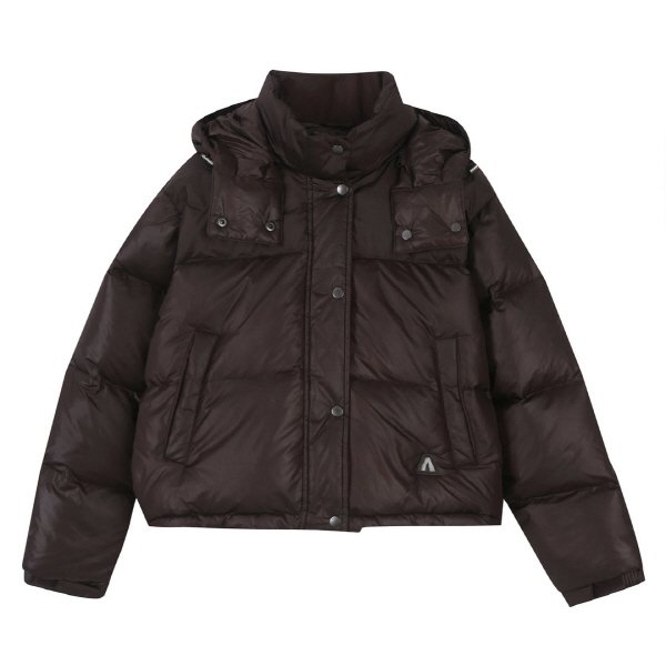 [여주점] 여성 후드 탈부착 숏다운 점퍼(B244DW740P)