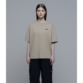 N242UTS070 남녀공용 내추럴원더 오리너구리 세미오버핏 에코 반팔 티셔츠 SAND BEIGE