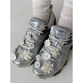 [SET] cream pearl flower shoe charm 6piece 슈참, 옷핀