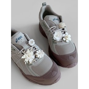 [SET] cream pearl flower shoe charm 6piece 슈참, 옷핀