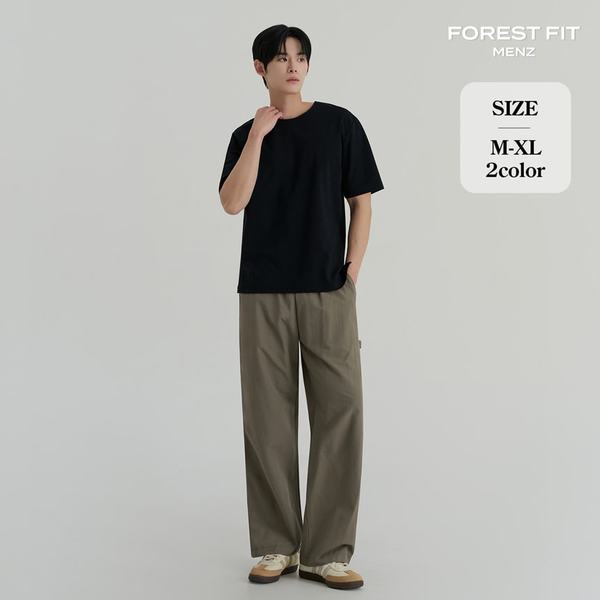 확대된 대표 나일론 바스락 카펜터 와이드 밴딩 바지 (MP2612)
