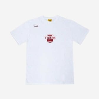  아이앱 스튜디오 x 기아 타이거즈 베이직 티셔츠 화이트 IAB Studio x KIA TIGERS Basic T-Shirt