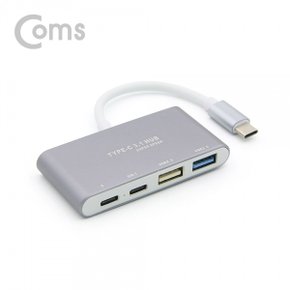 [ID045] Coms USB 3.1(Type C) 4포트 허브/Type C X 2