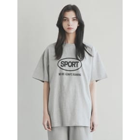 T1002 W SIMPLE LOGO T-SHIRT_GRAY