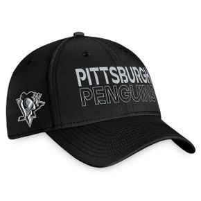 4873724 FANATICS Mens Fanatics Branded Black Pittsburgh Penguins Authentic Pro Road Flex H