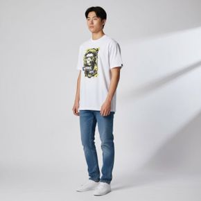 그래피티 에이프 헤드 릴드 핏 티셔츠(M) WHITE 271669