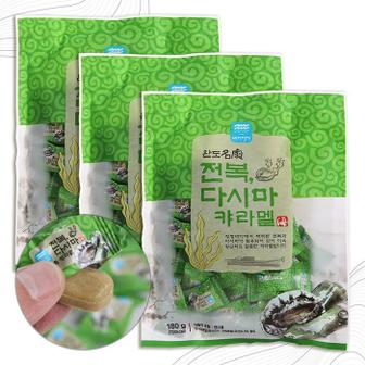 셀러허브 [굿소일] 국산 깔끔한 전복 다시마 캬라멜 180g 3봉 (S12917611)