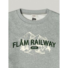 RAILWAY OVER FIT SWEAT SHIRT (GRAY)