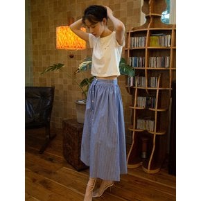 Cotton Stripe Skirt_blue