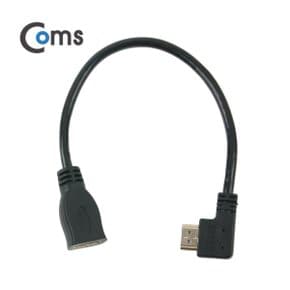 [NA654] Coms HDMI젠더(연장, 일체형)30cm,HDMI M꺾임