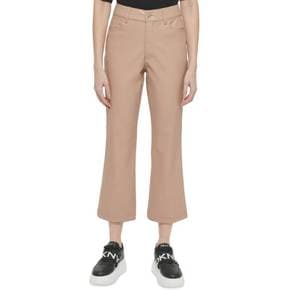 4670694 DKNY Womens Faux Leather High Rise Cropped Pants