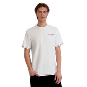 칼라거펠트 맨즈 스몰 라이즈 카모 로고 T-Shirts - 화이트 26601898 1337510