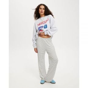 5017088 Cotton On Classic Graphic Crew Sweatshirt - MERCADO/ SOFT GREY MARLE