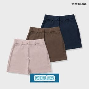 WB 하이웨스트 여성 반바지 슬랙스 여자여름바지 린넨 반바지 3부 숏팬츠 키작녀.._P364624153