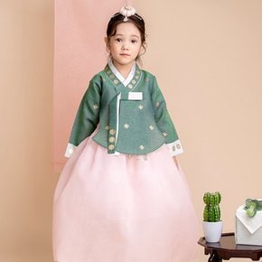 슬비당의 여아 한복 (4호) 3세 세살 4세 유아 어린이 세일 키즈 연핑크 초록 명절 추석 예절
