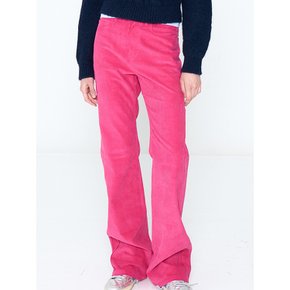 ANDY CORDUROY LOOSE BOOT CUT HOT PINK