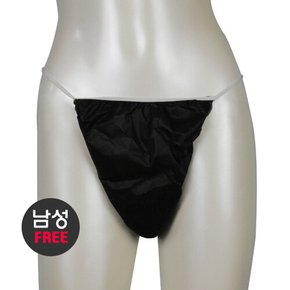 다오코리아 일회용 부직포 T 팬티 블랙[FREE] 100장 남성용 마사지 1회용 왁싱 위생 티팬티