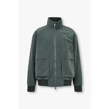 ARMANI EXCHANGE AX 남성 소프트 링클 포켓 자켓(A414110015)다크 카키